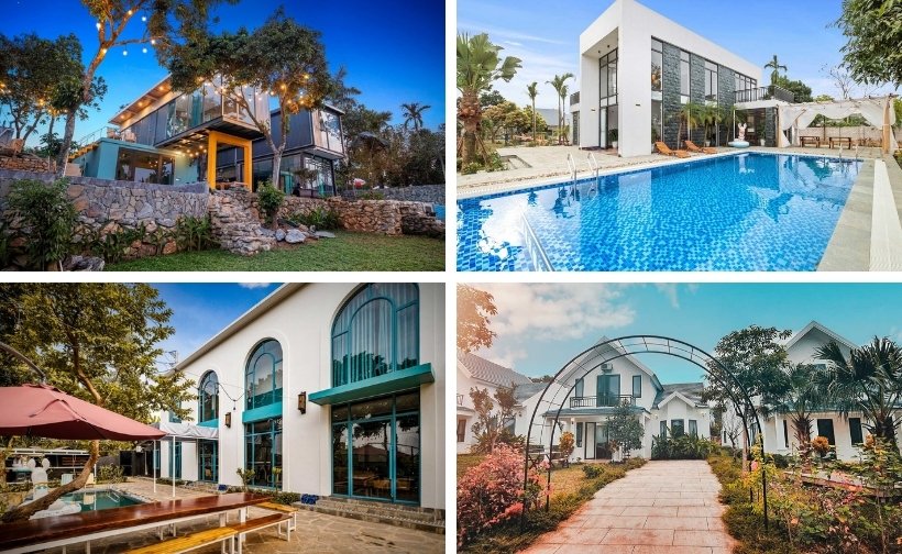 61 Biệt thự villa homestay Ba Vì giá rẻ đẹp có hồ bơi cho thuê nguyên căn